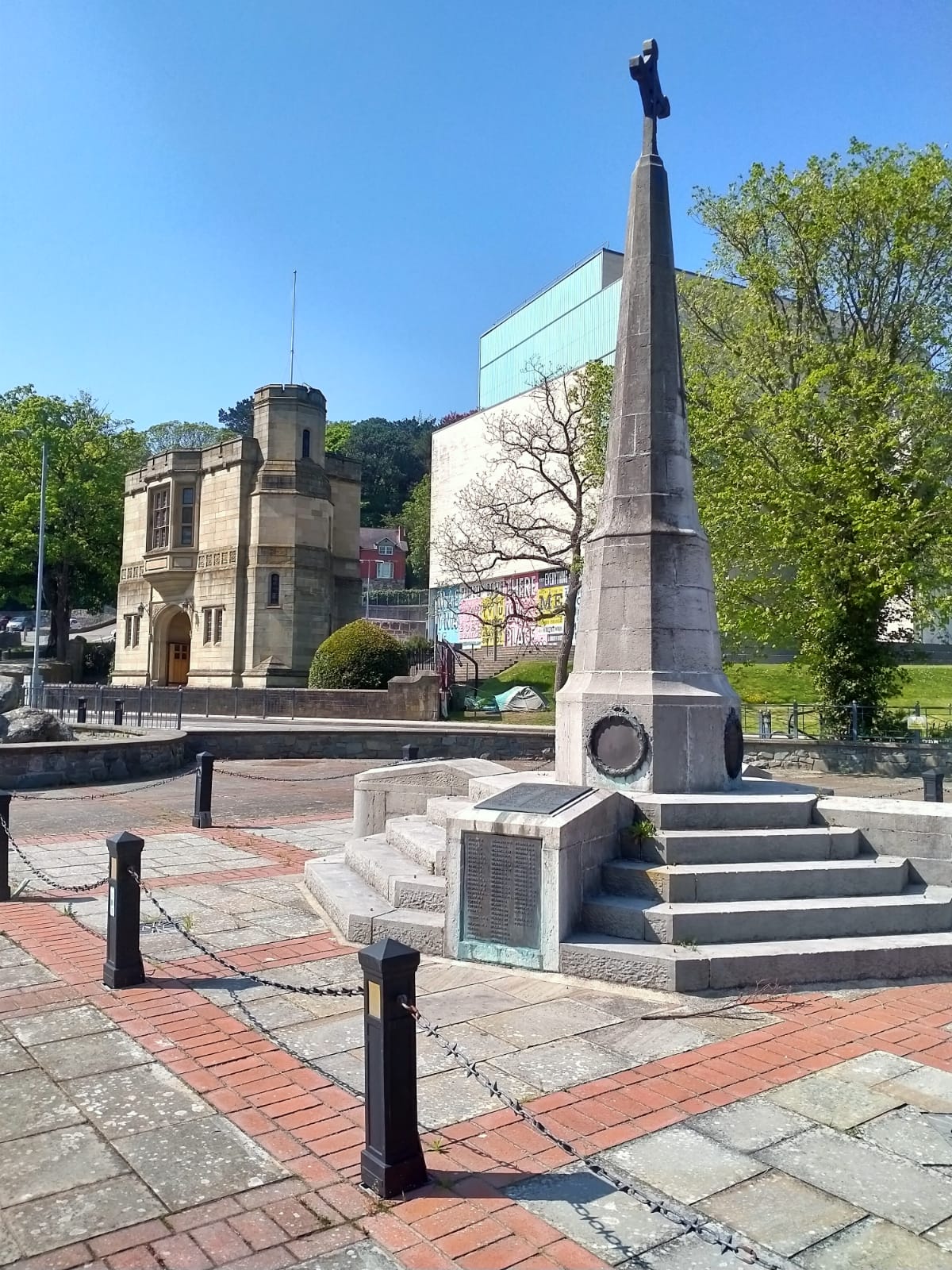War Memorial, Glanrafon car park, Bangor